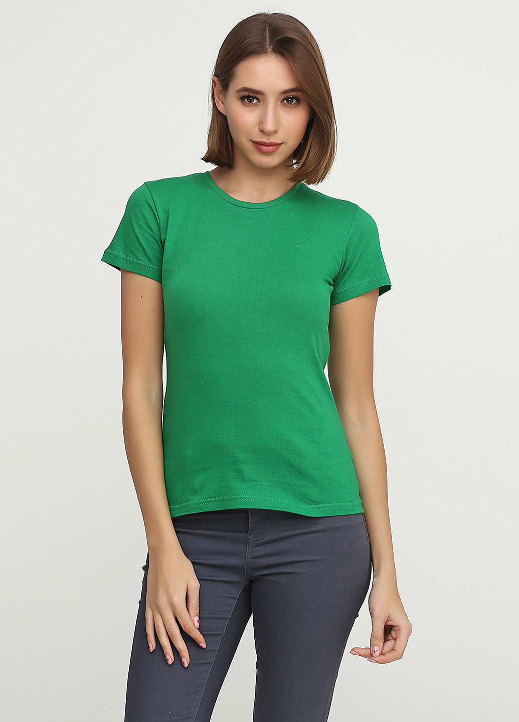 Зеленая летняя футболка One Day