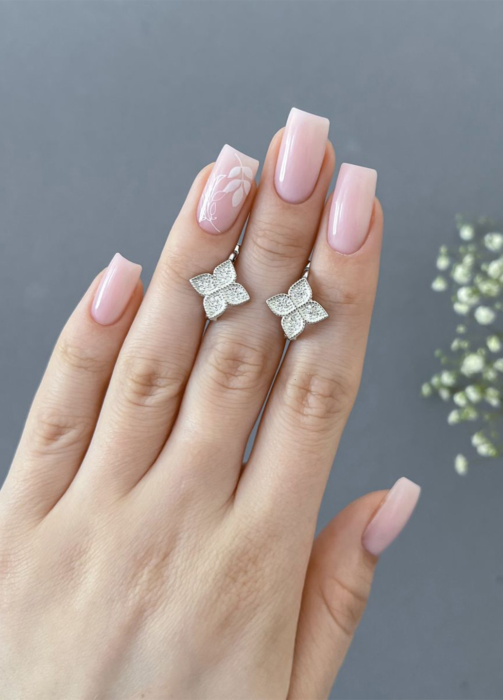 Серьги Silver Flame (259682312)