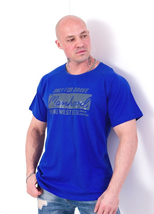 Синяя футболка-реглан мужская р. 56 электрик носи своє (-001-33-v10) Носи своє 8011