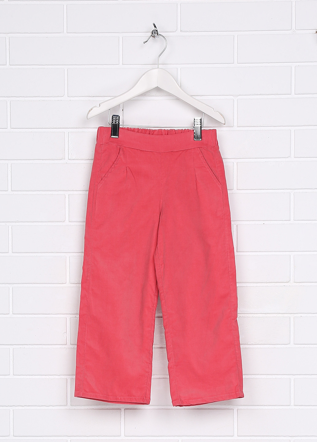 Розовые кэжуал демисезонные прямые брюки C&A