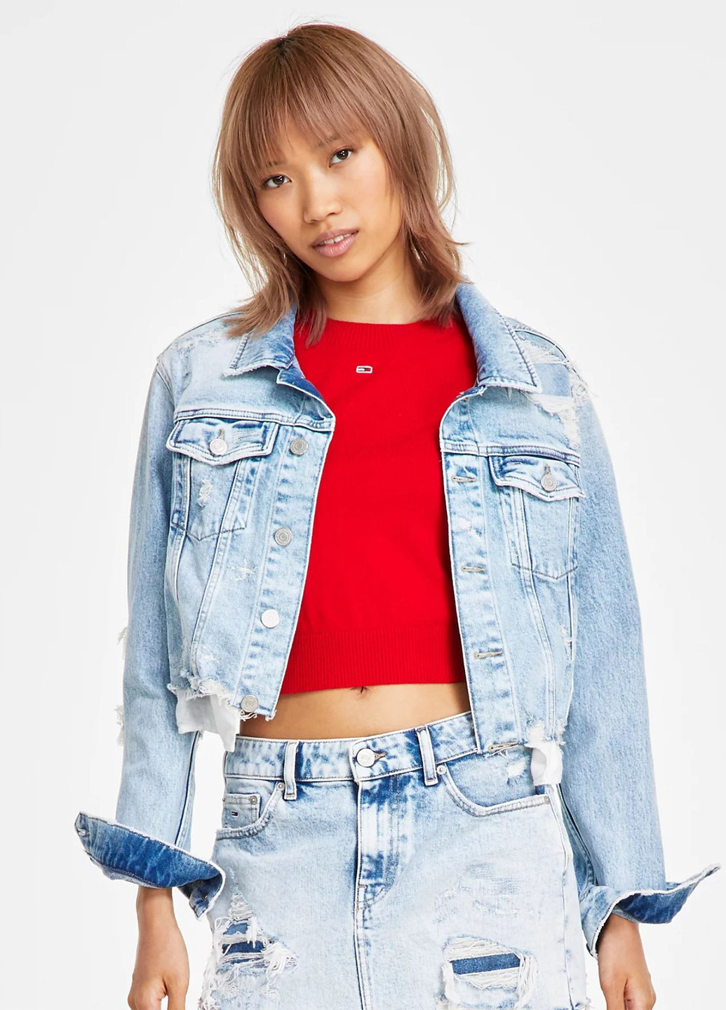 Блакитна демісезонна куртка Tommy Hilfiger