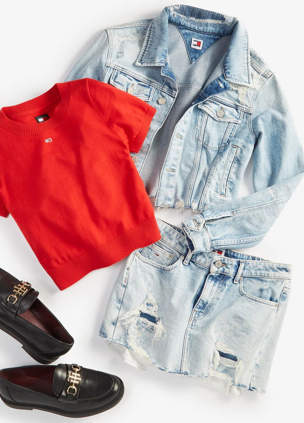 Блакитна демісезонна куртка Tommy Hilfiger