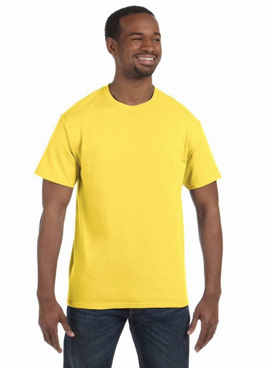 Жовта футболка Hanes