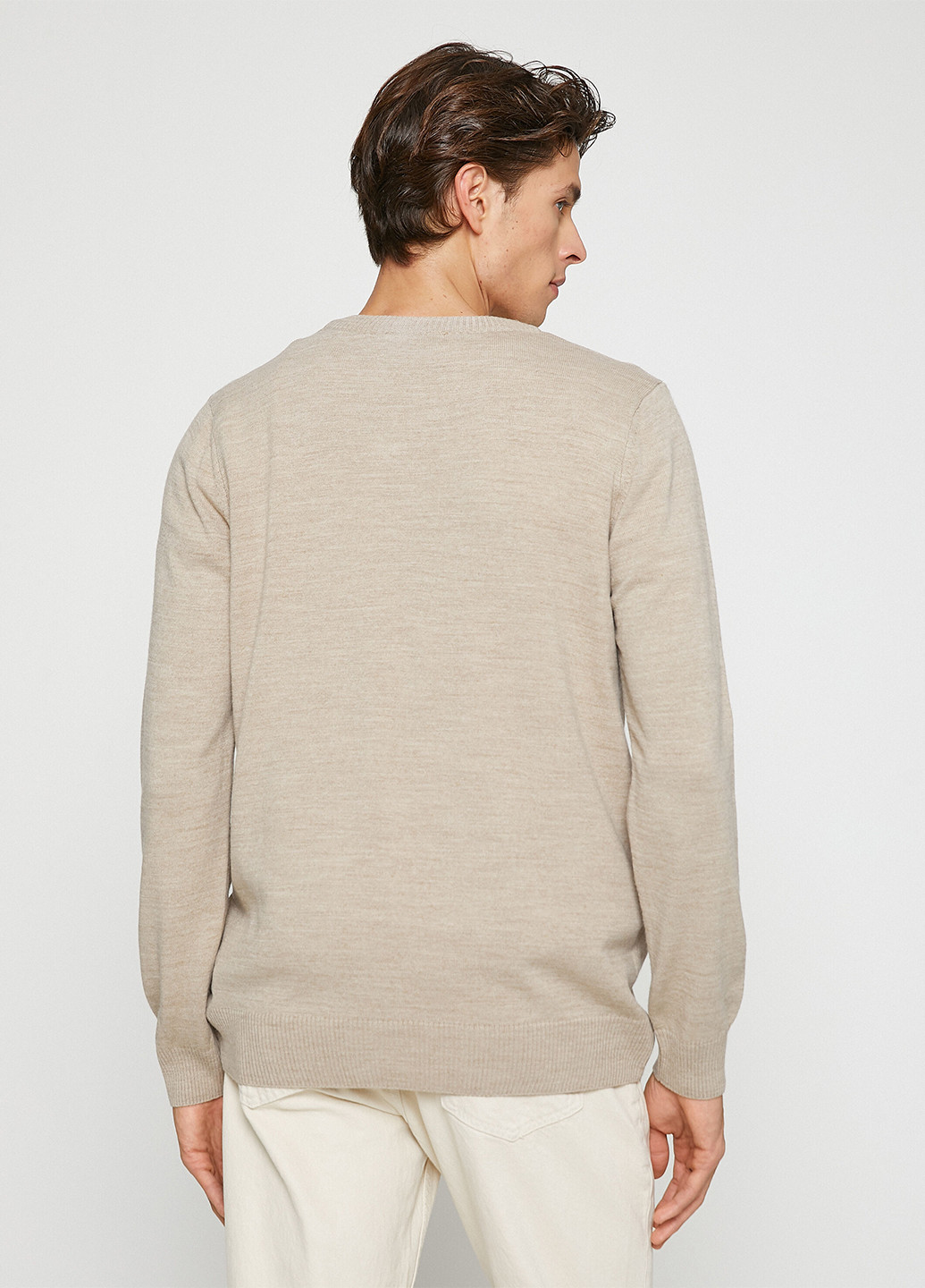 Сіро-бежевий демісезонний пуловер пуловер KOTON