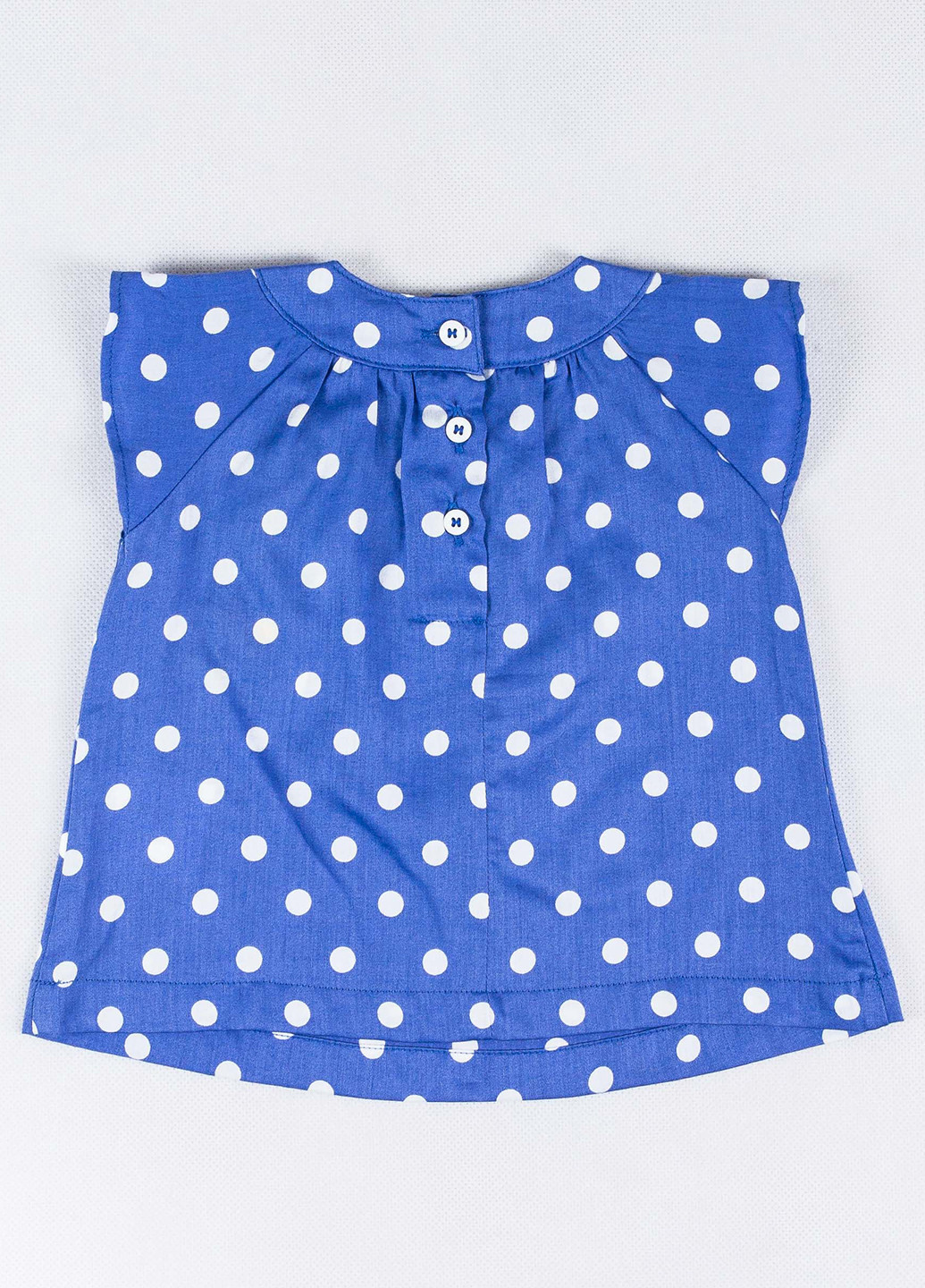 Синяя в горошек блузка United Colors of Benetton летняя