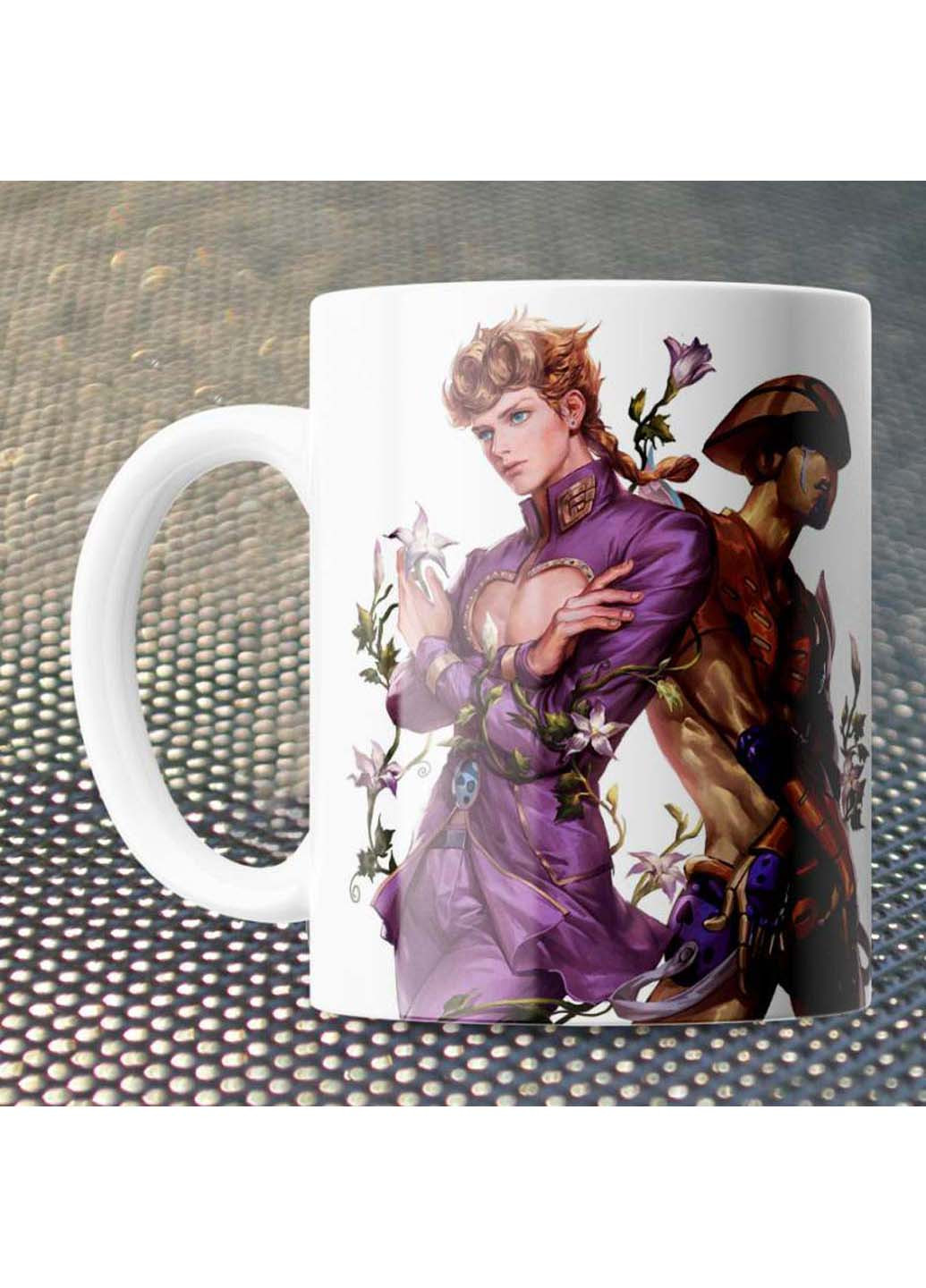 Чашка Fan Girl Джорно и Голд Експириенс Невероятные приключения ДжоДжо - JoJo’s Bizarre Adventure 330 мл (254914168)