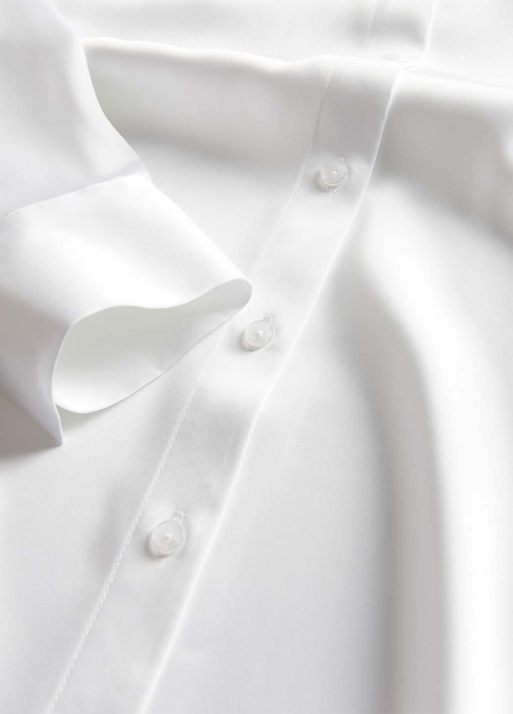 Белая кэжуал рубашка однотонная Reserved
