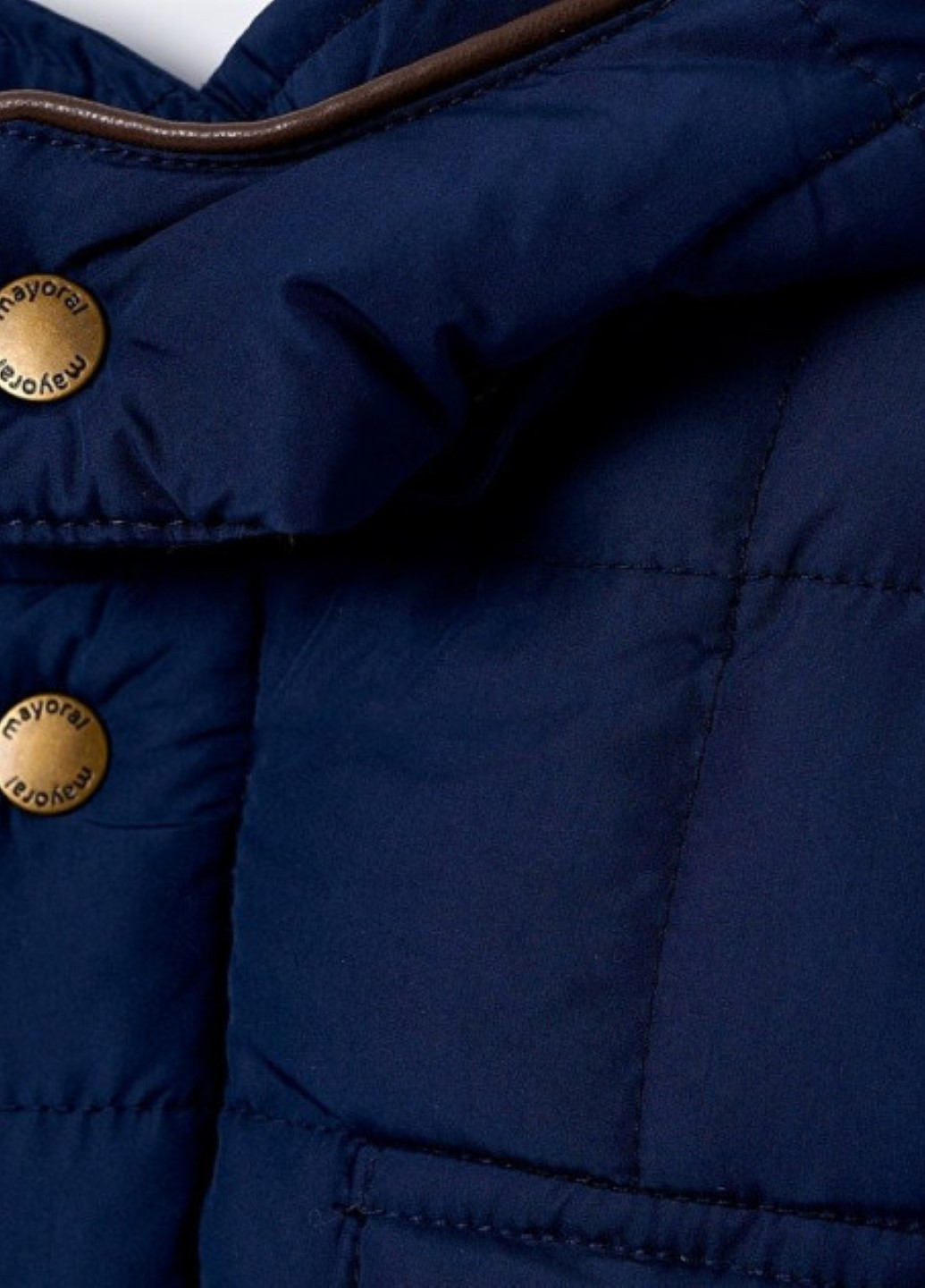 Синяя зимняя куртка удлиненная для мальчика Mayoral 2473