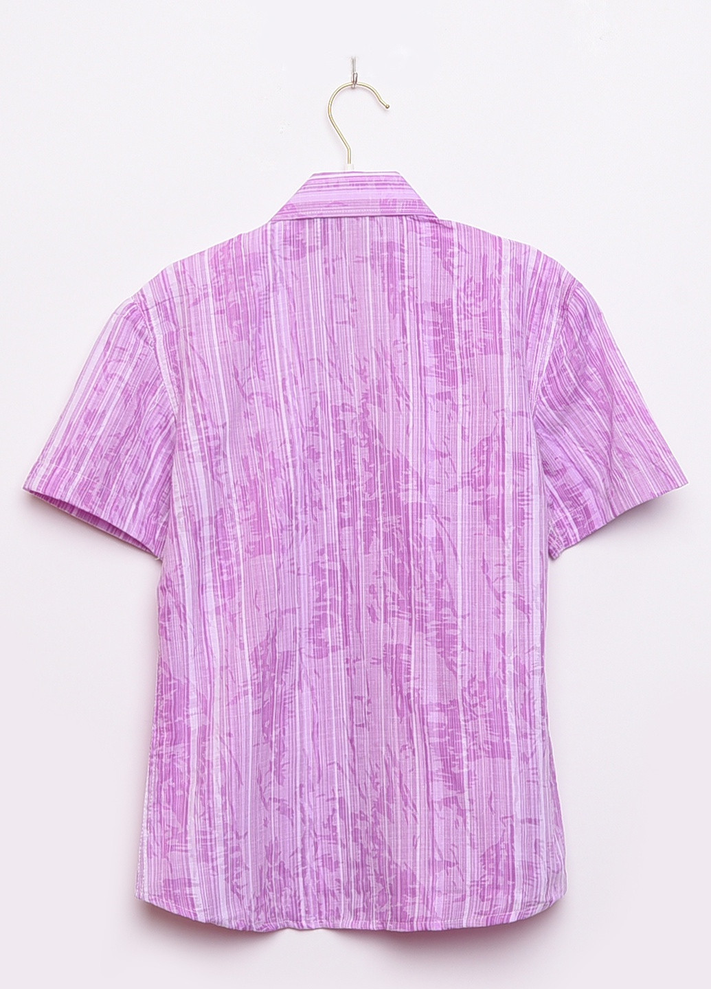 Розовая классическая рубашка однотонная Let's Shop