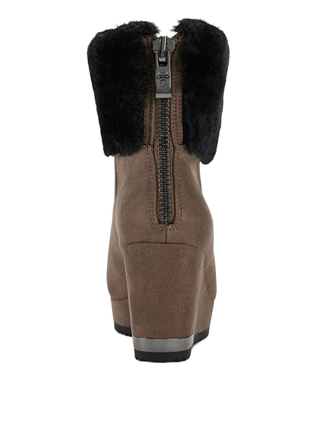 Осенние ботинки DKNY с мехом из искусственной замши