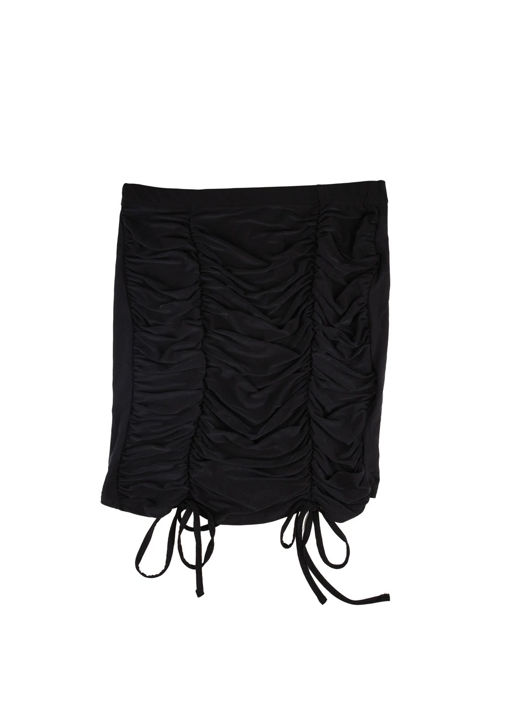Черная однотонная юбка Boohoo