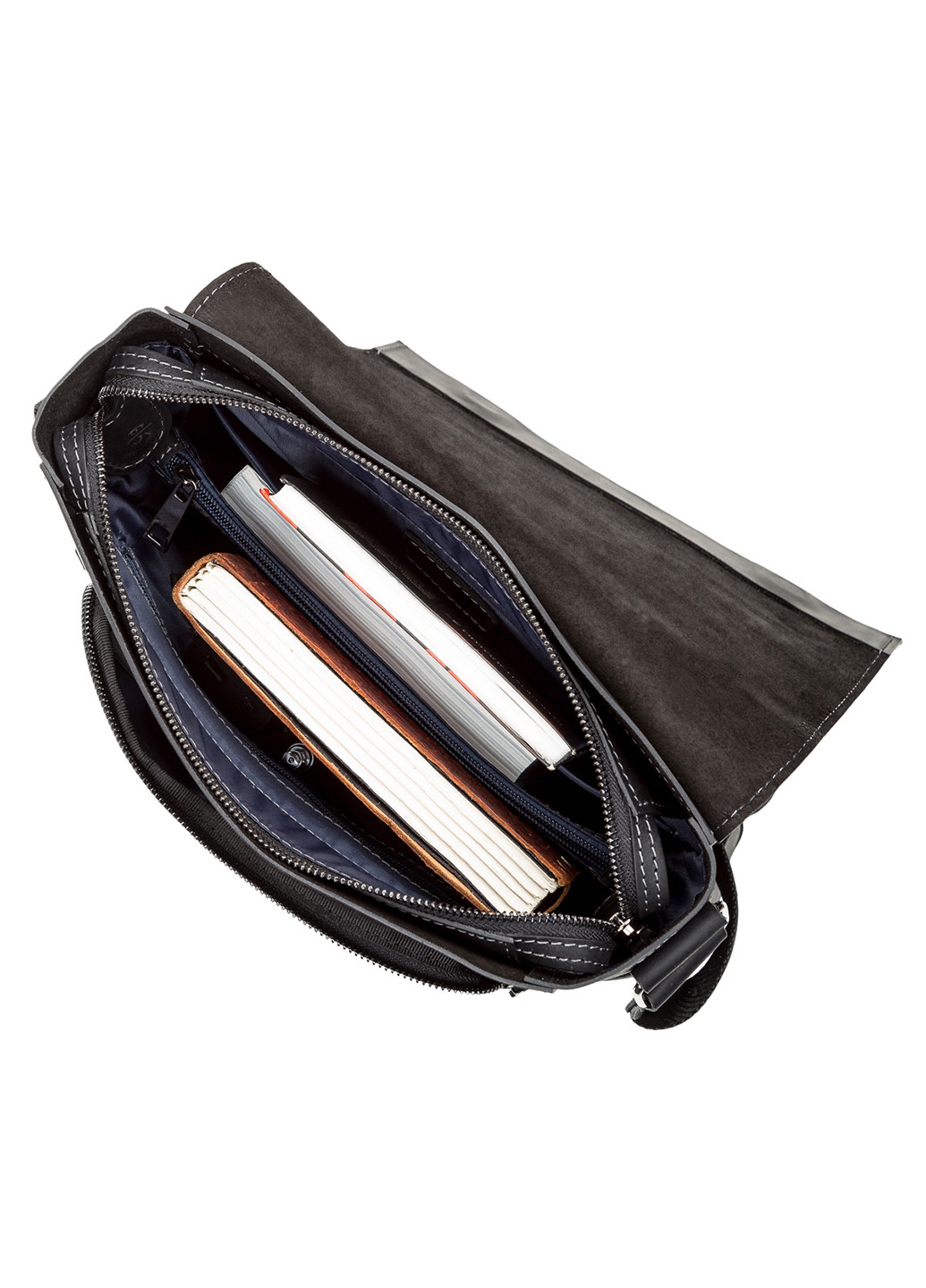 Чоловіча шкіряна сумка 28х30х8 см Shvigel (252130393)