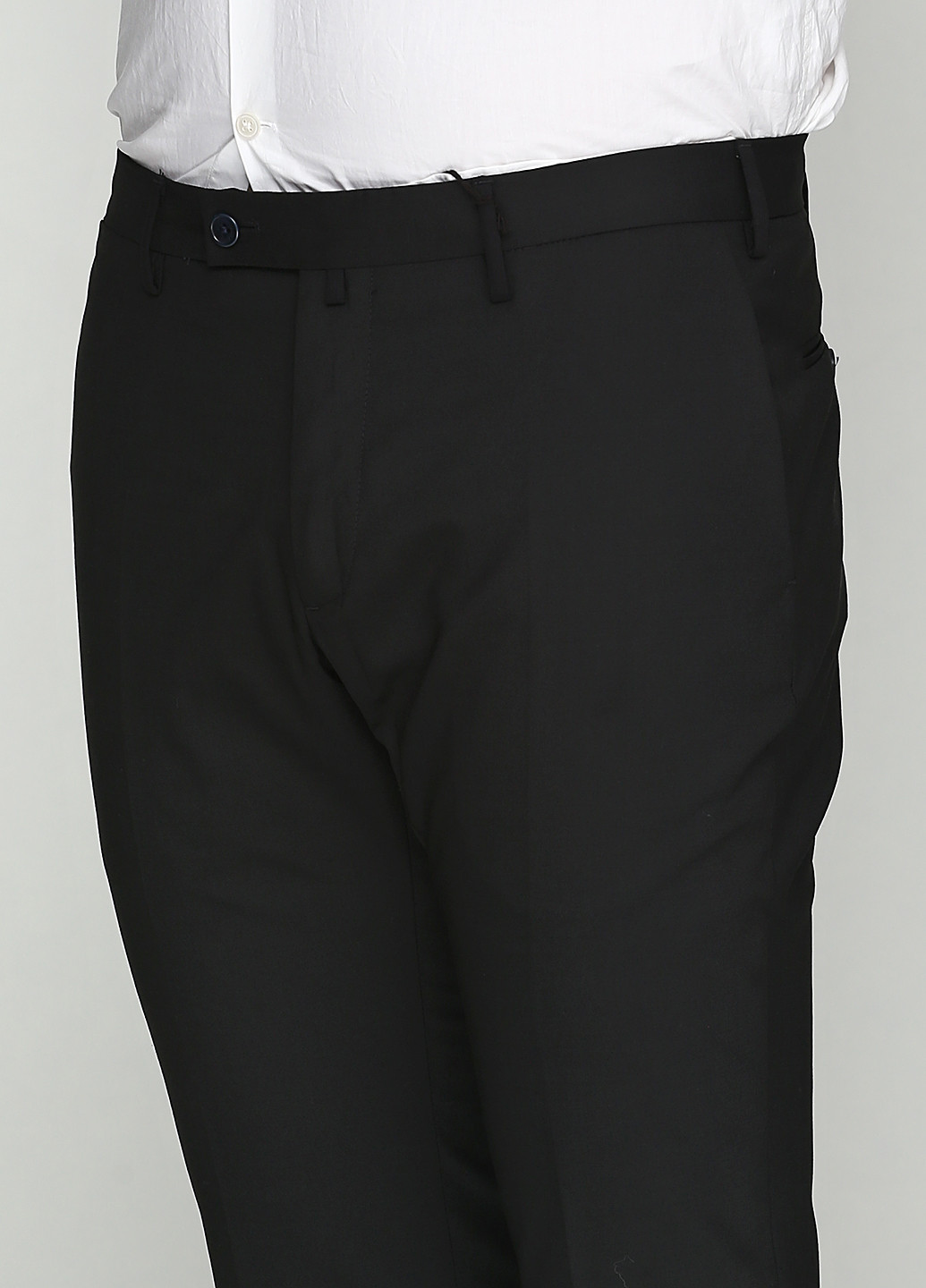 Черные кэжуал демисезонные со средней талией брюки Hackett