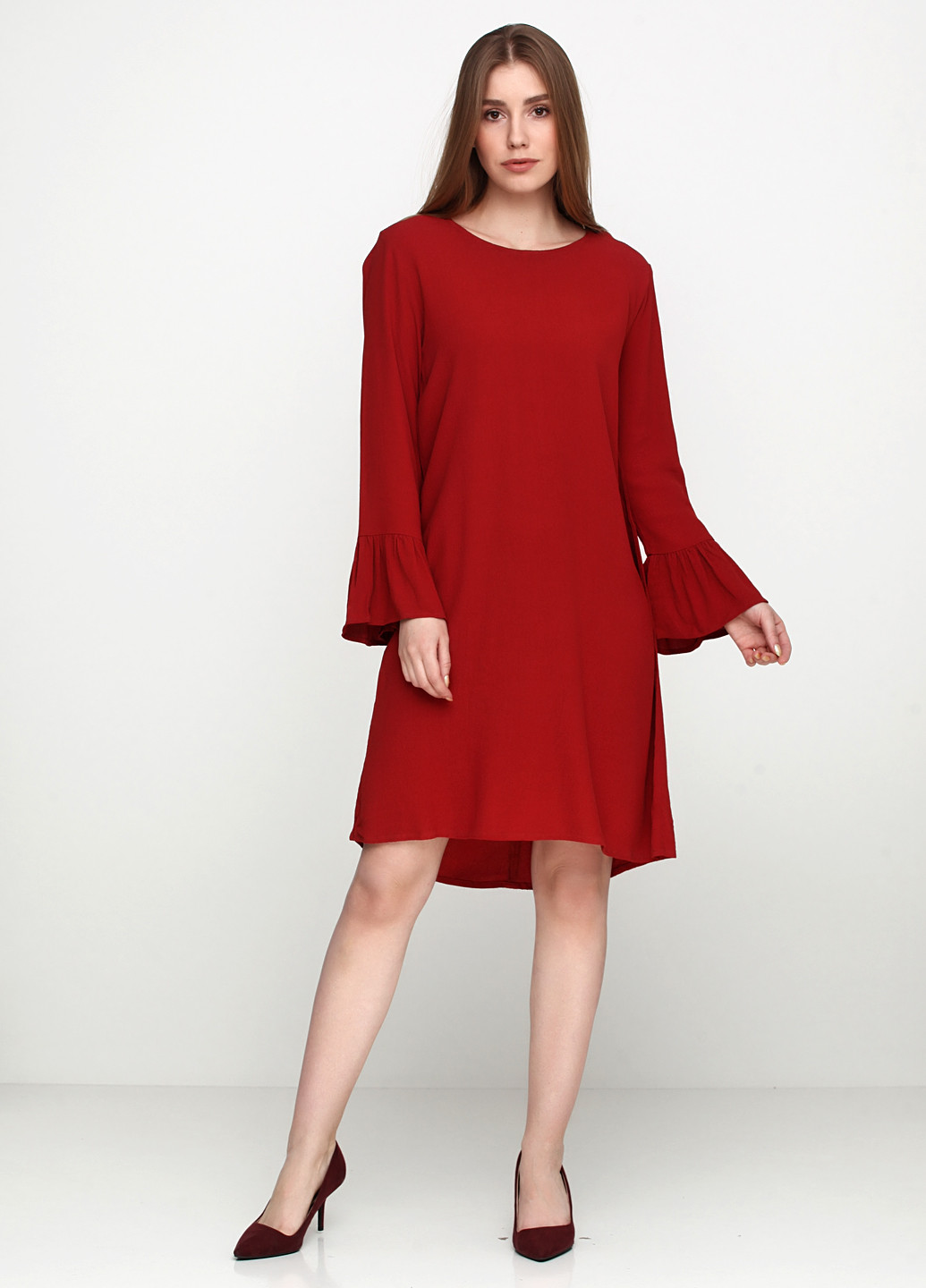 Коричнева кежуал сукня MBYM однотонна