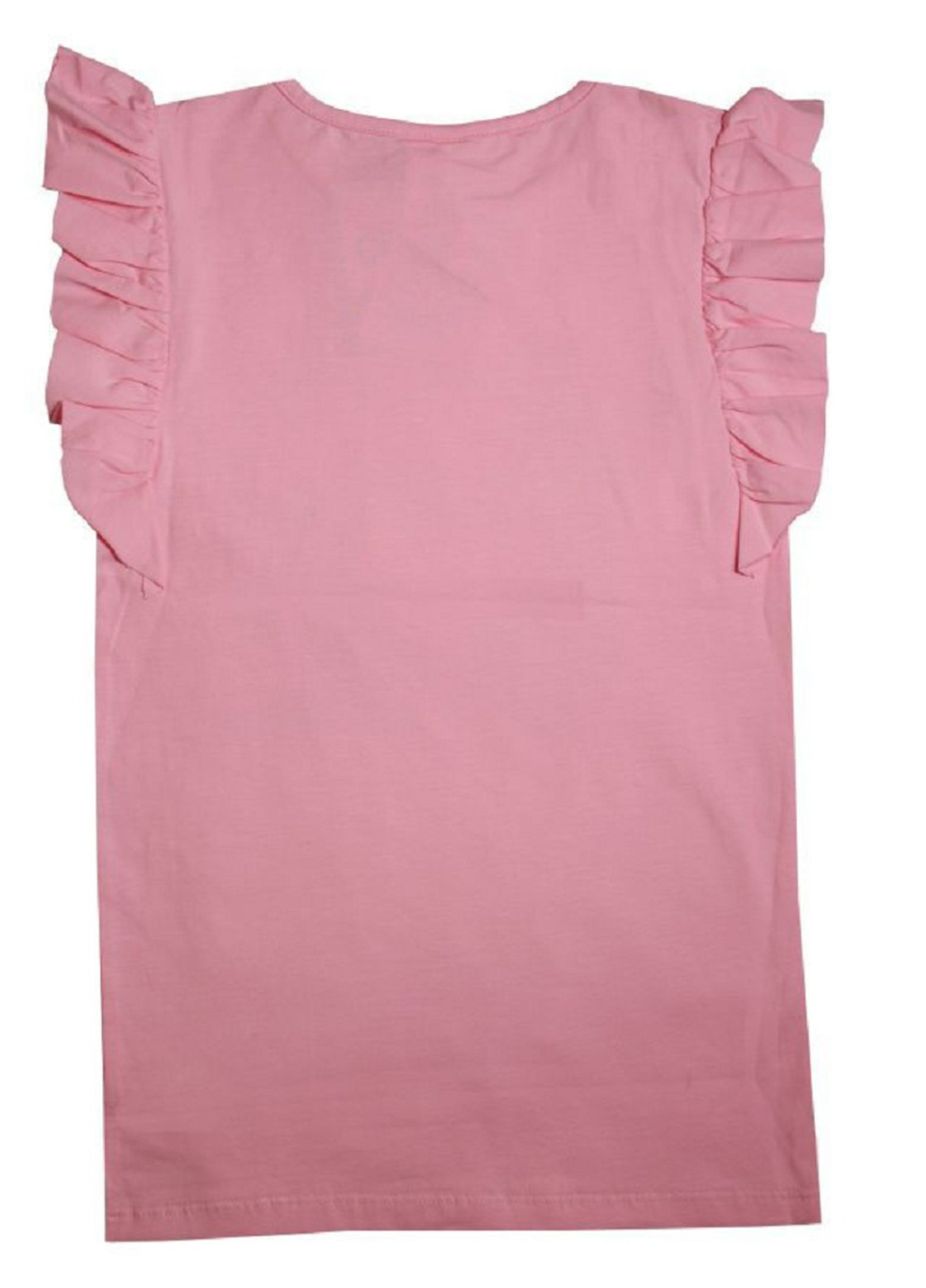 Розовая летняя футболка с коротким рукавом Girandola