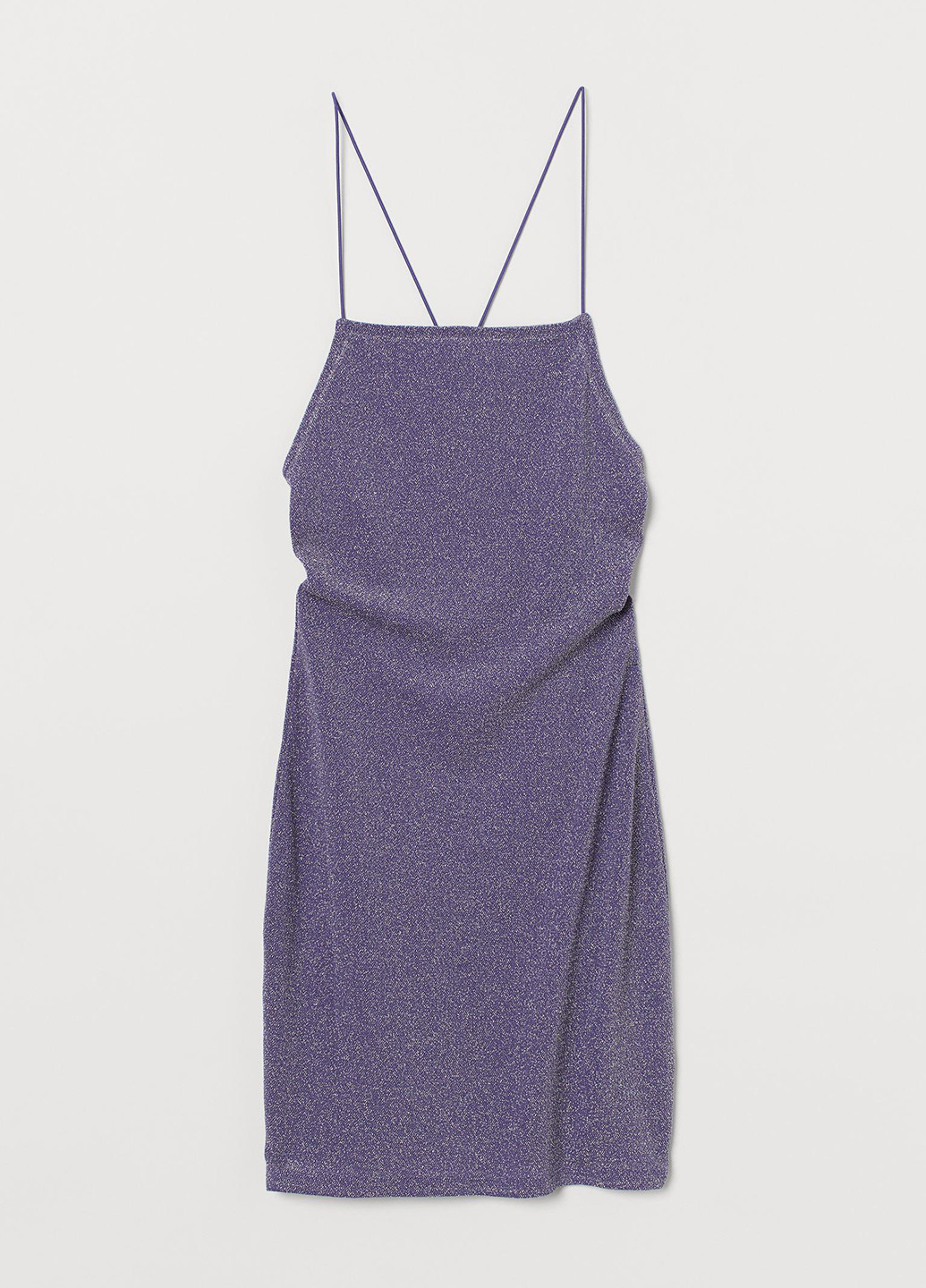 Светло-фиолетовое коктейльное сукня H&M однотонное