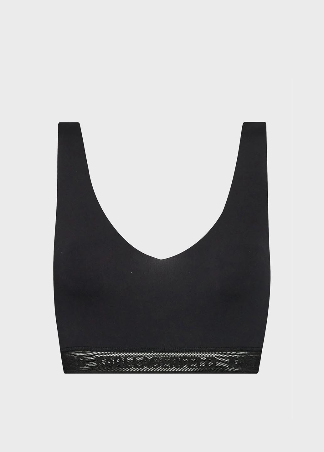 Чорний топ бюстгальтер Karl Lagerfeld без кісточок поліамід