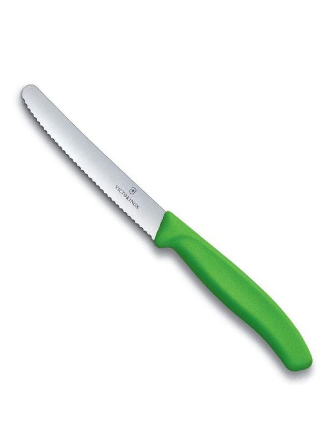 Набір ножів SwissClassic 11см, 2шт. в блістері, хвилясте лезо, зелені (6.7836.L114B) Victorinox комбінований,