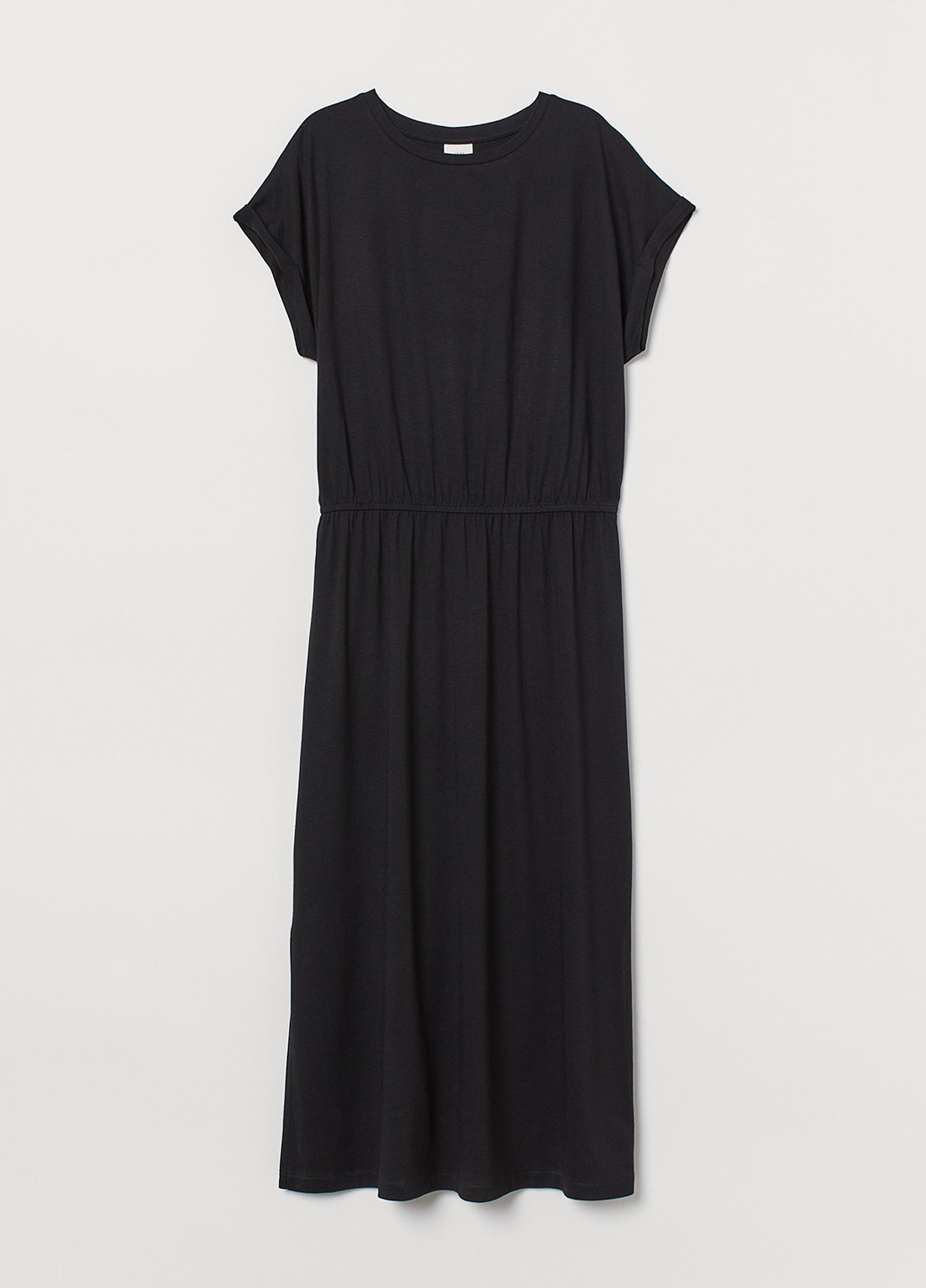Черное кэжуал платье клеш H&M
