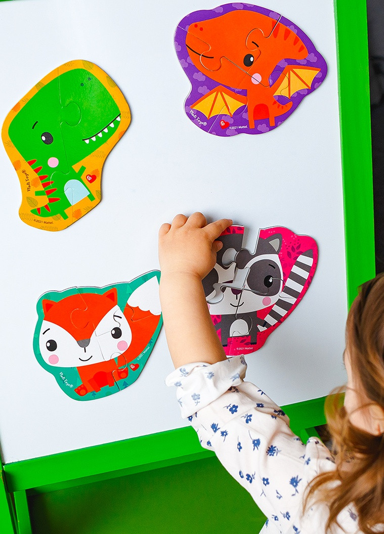 Магнитні Бебі пазли "Fisher Price. Динозаврики" VT3208-16 (англ) Vladi toys (233105811)