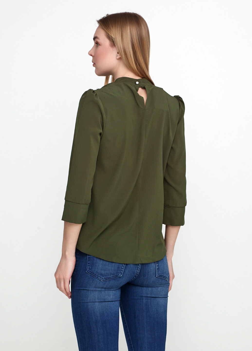 Оливковая (хаки) демисезонная блуза LARIC