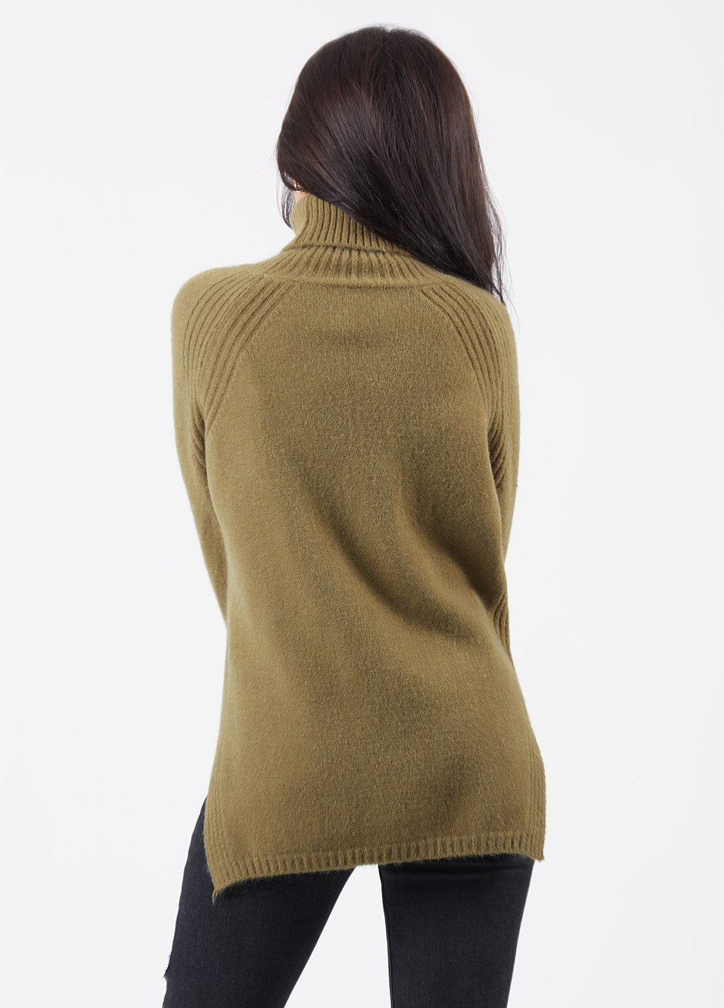 Оливковый (хаки) демисезонный свитер ZPB