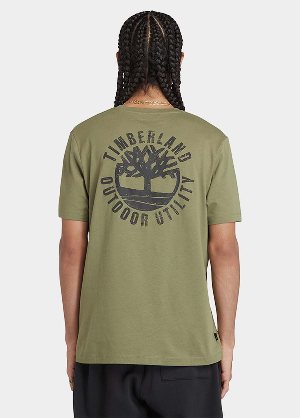 Хаки (оливковая) футболка Timberland