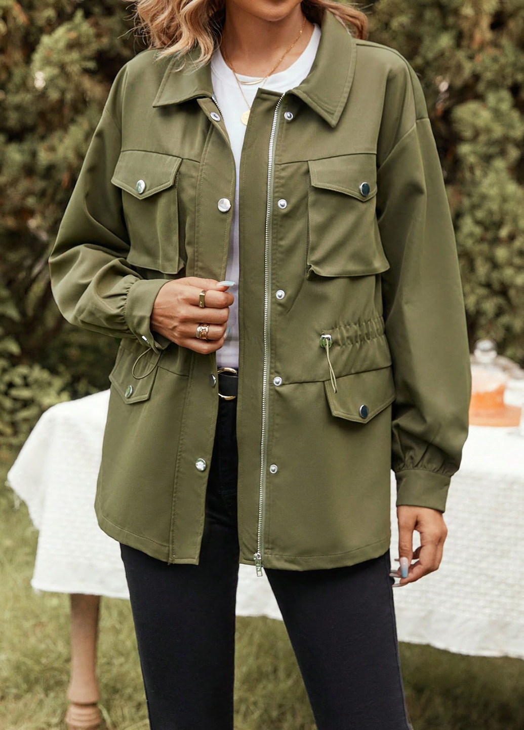 Куртка-рубашка SHEIN (324630442)