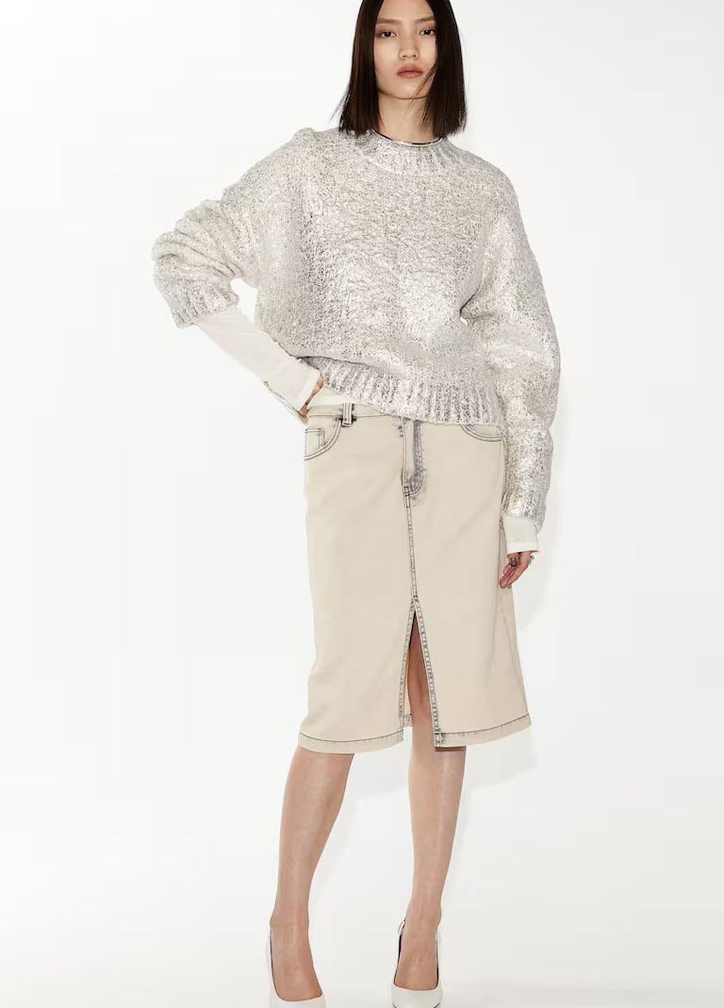 Сріблястий демісезонний джемпер джемпер H&M