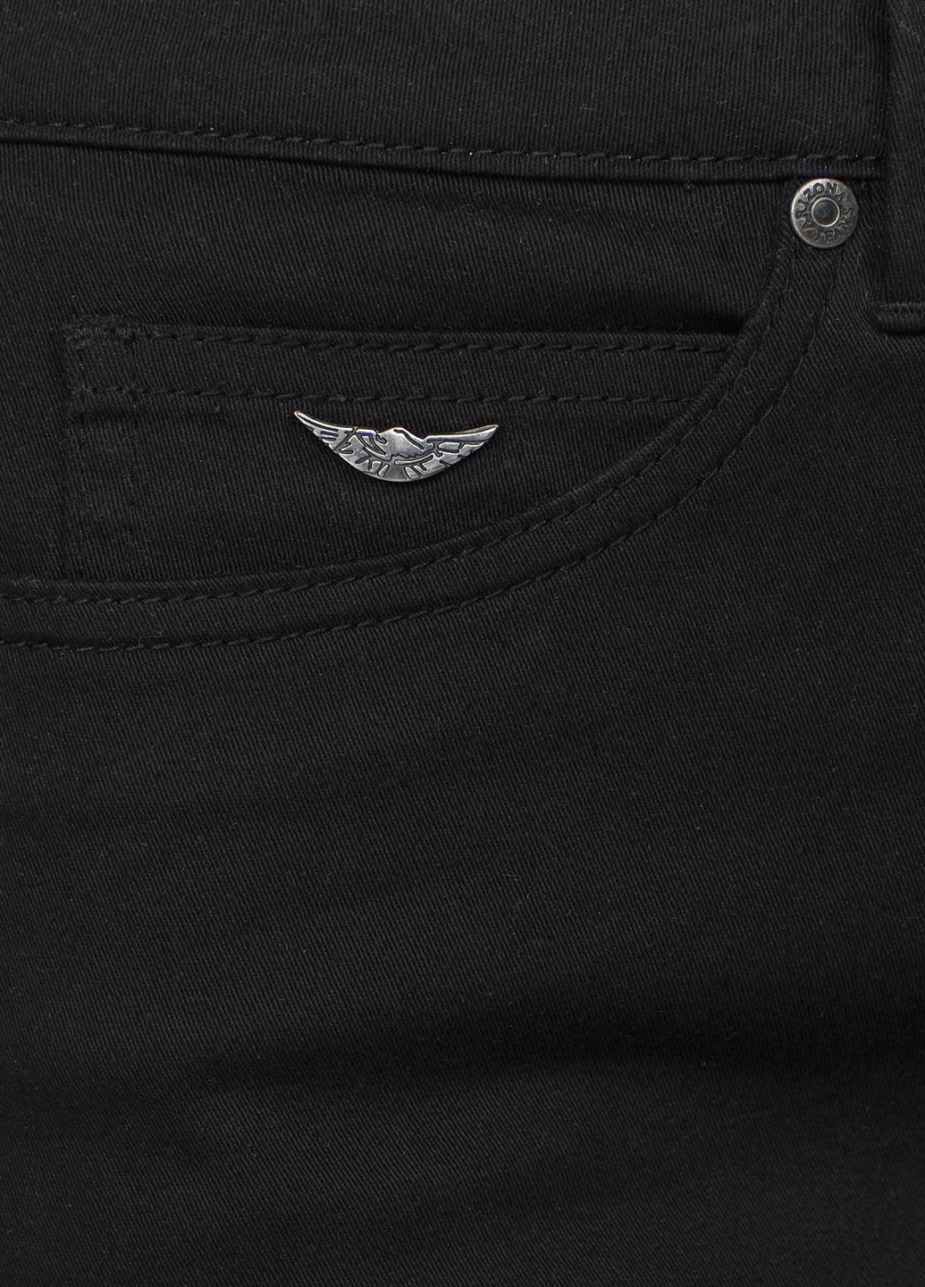 Черная джинсовая однотонная юбка Arizona карандаш