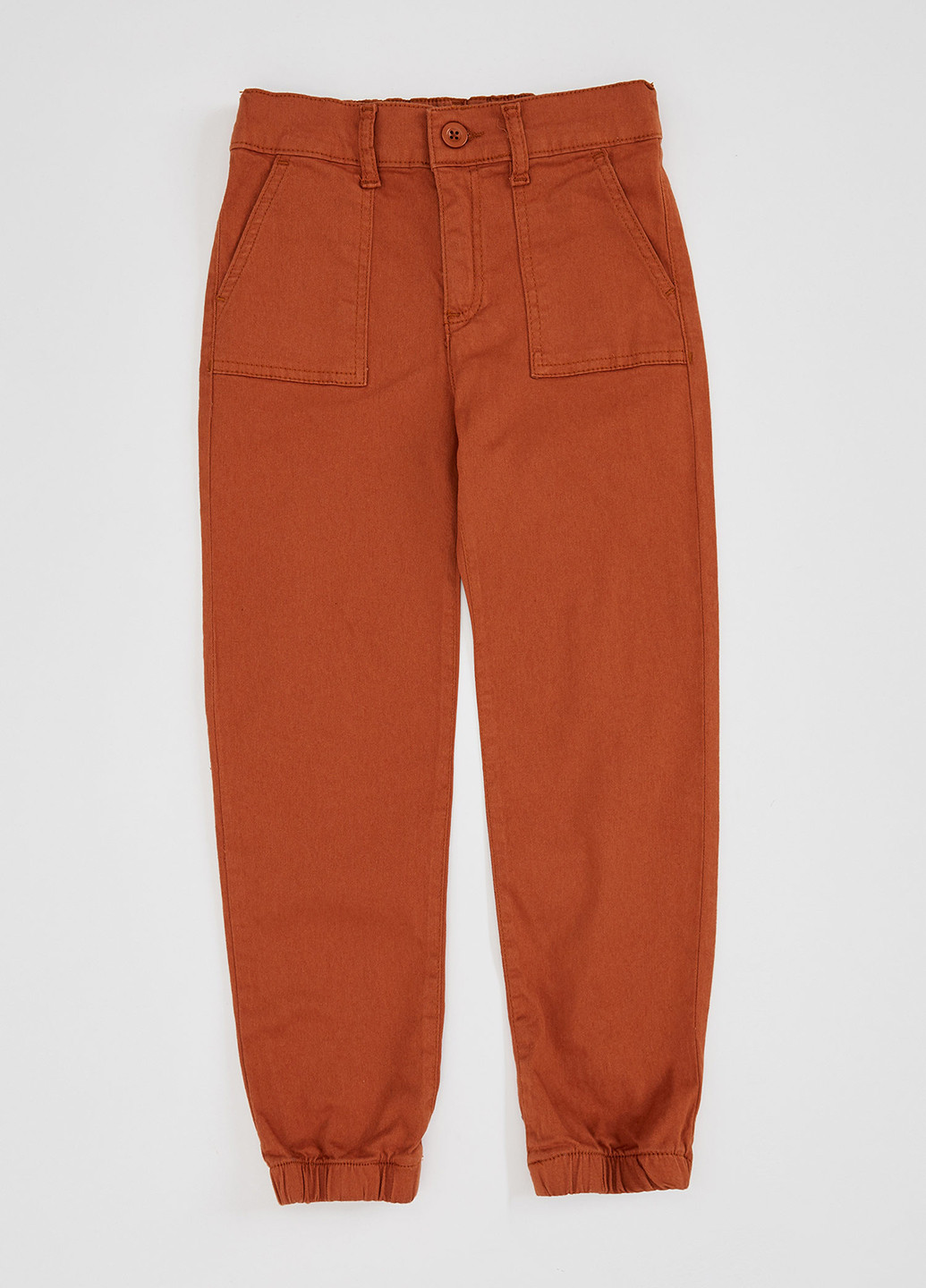 Светло-коричневые кэжуал демисезонные зауженные брюки DeFacto
