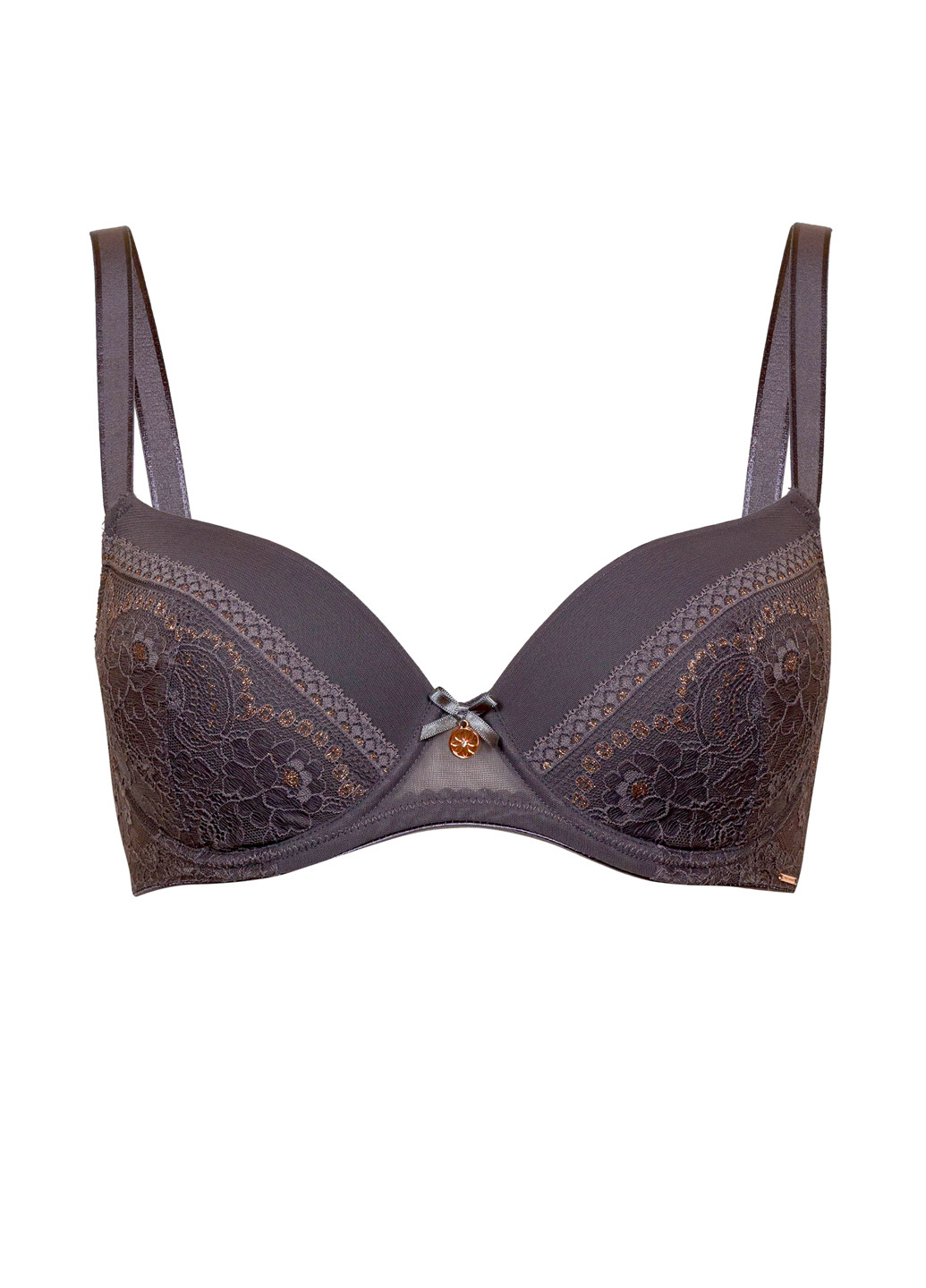 Серый бюстгальтер Marc & André с косточками полиамид