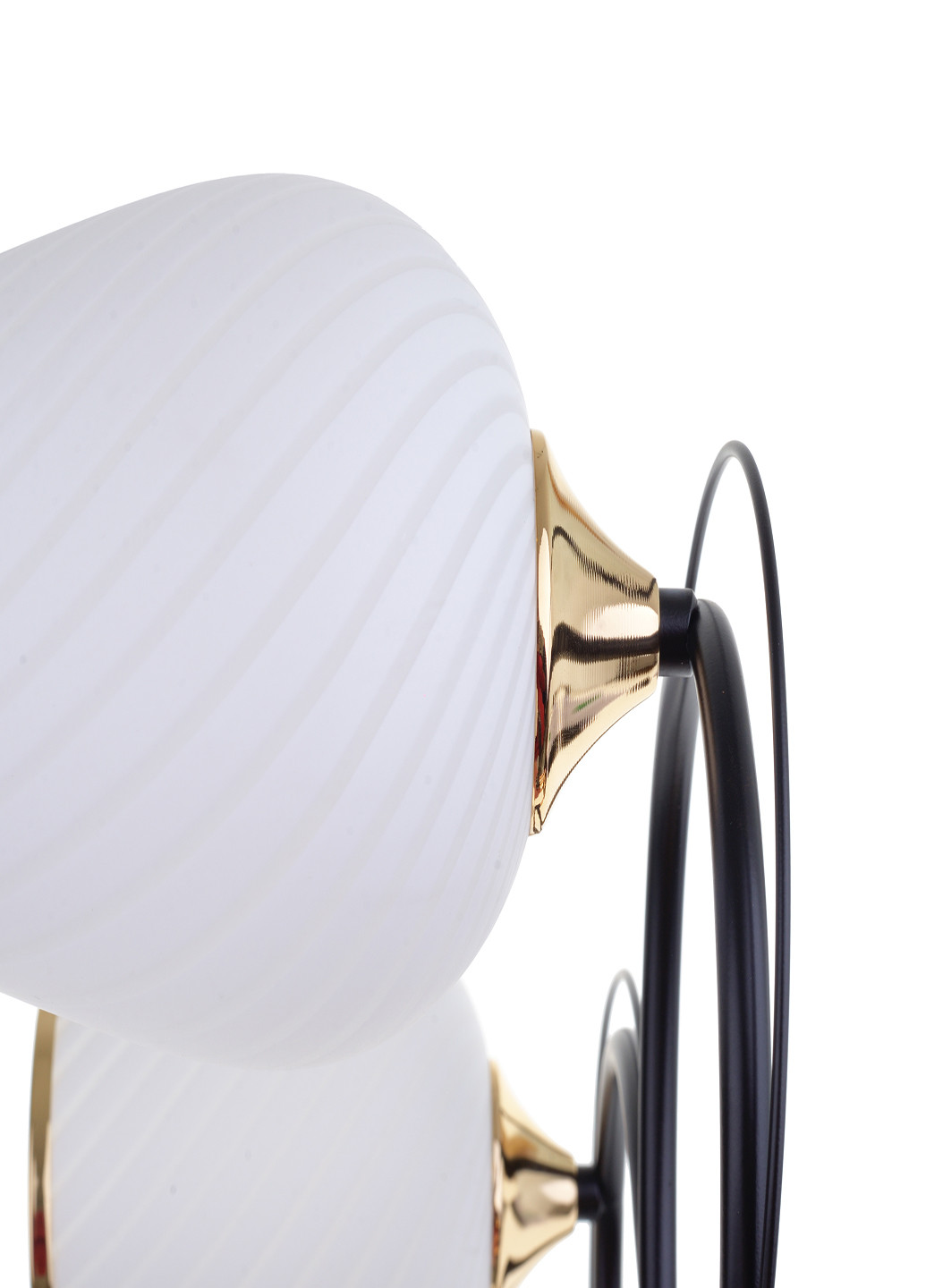 Люстра на 5 плафонов черная LK-711S/5 E27 BK+FG Brille (220133434)