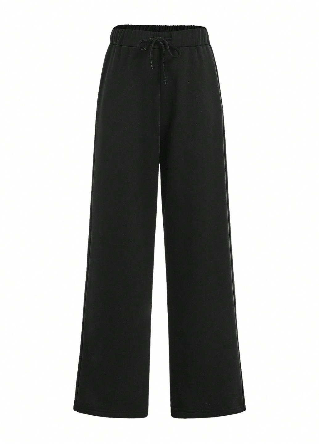 Чорний демісезонний костюм (світшот, штани) брючний SHEIN