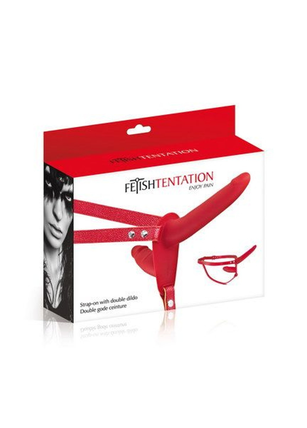 Двойной страпон Strap-On with Double Dildo Red Fetish Tentation (254953758)