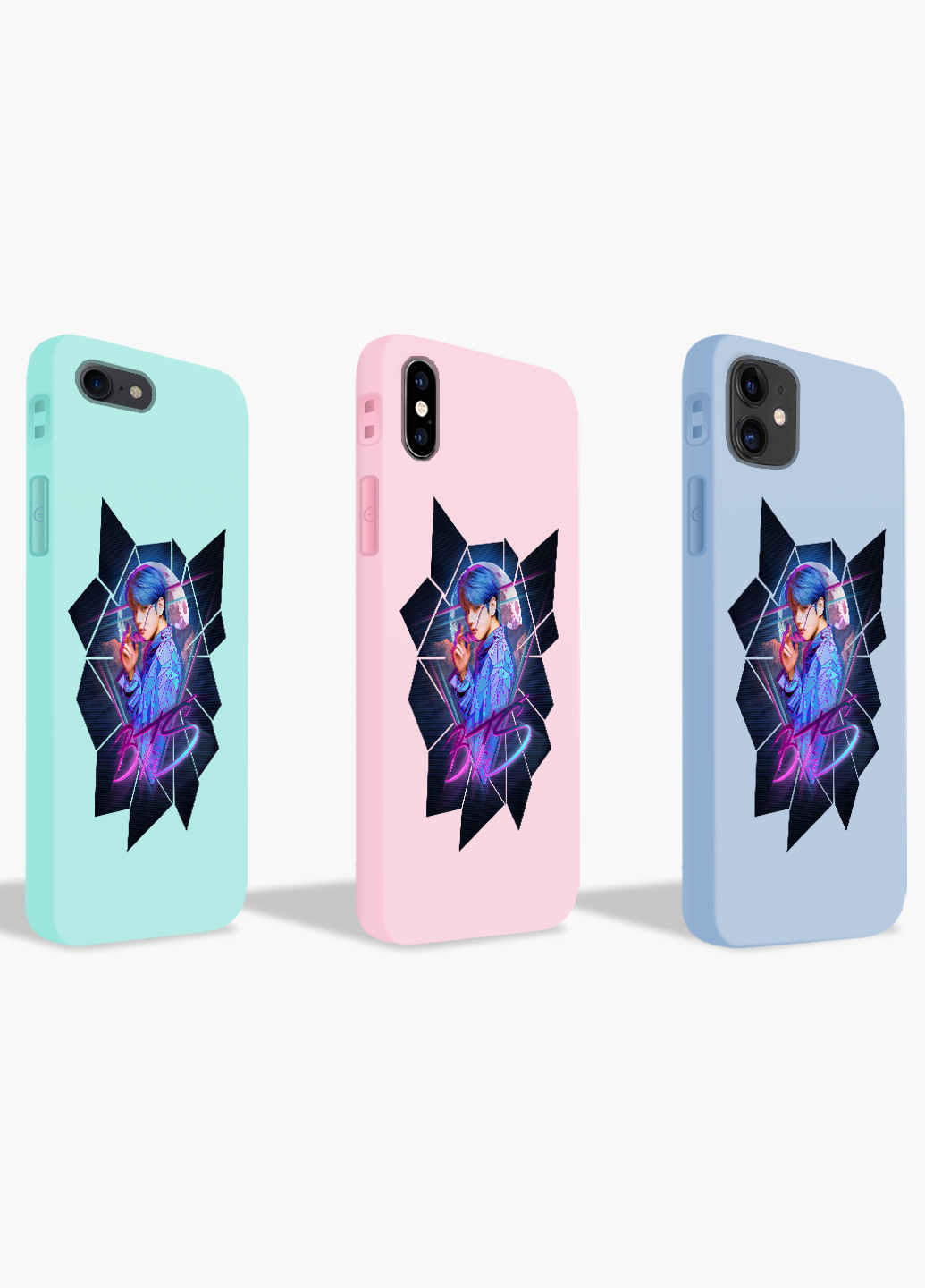 Чехол силиконовый Apple Iphone Xr БТС (BTS) (8225-1067) MobiPrint (219347469)