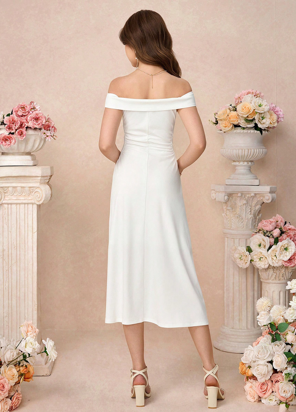 Белое платье SHEIN (364846522)