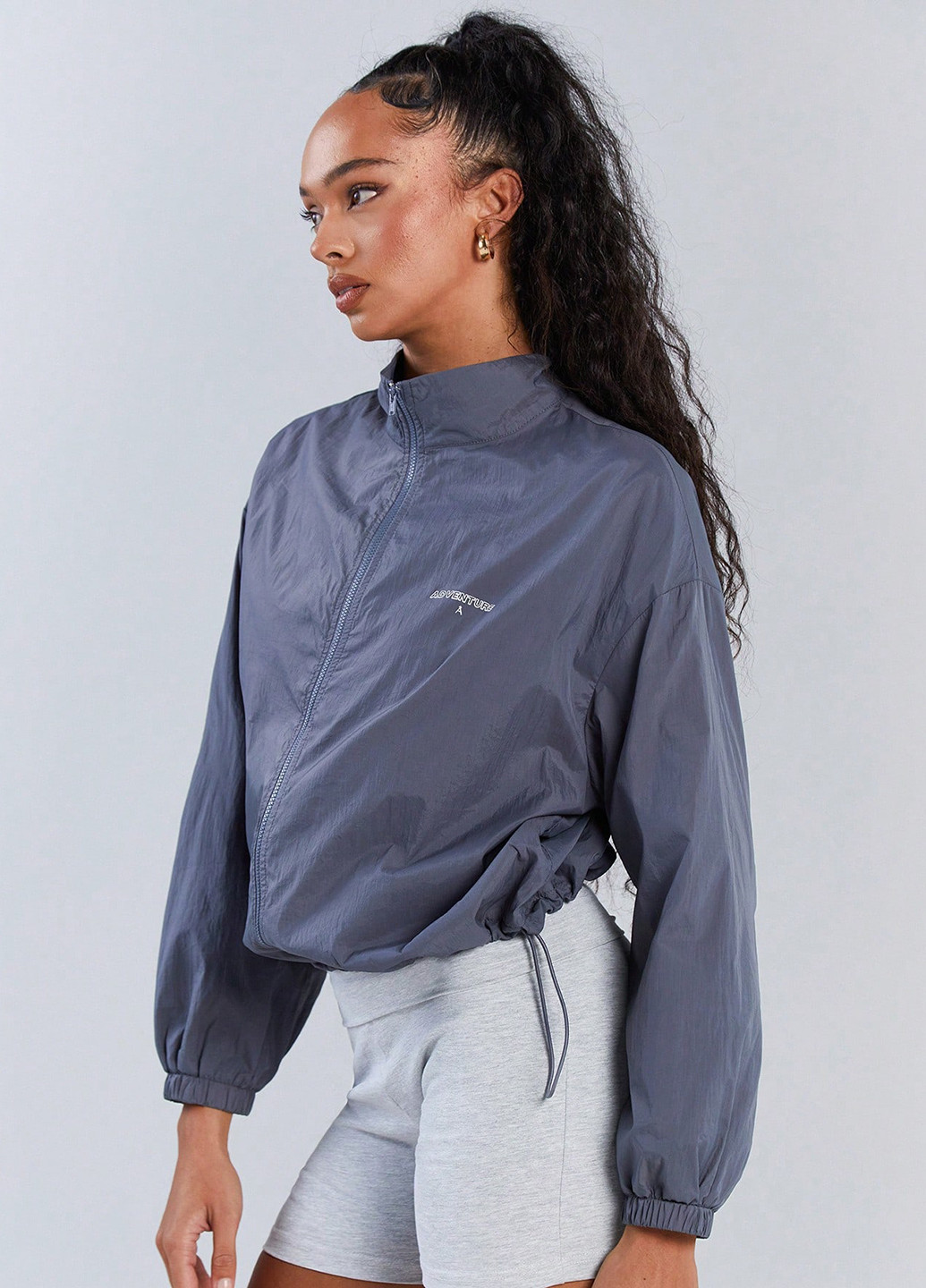 Графітова демісезонна куртка SHEIN