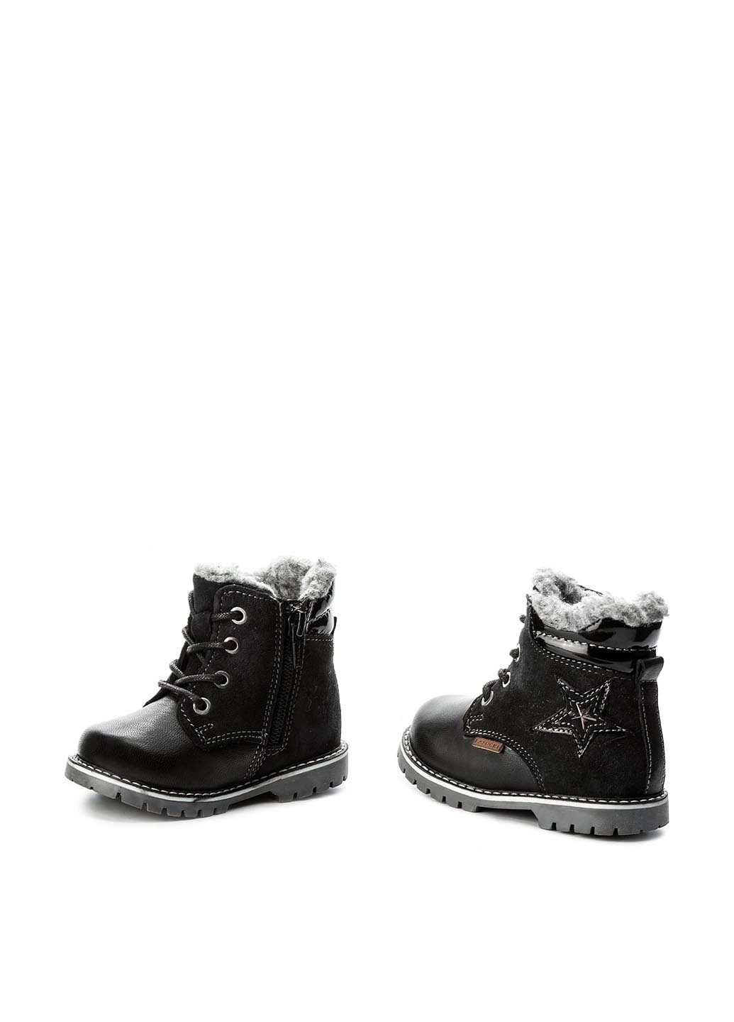 Черные кэжуал зимние чоботи kids ci12-miki-15 Lasocki
