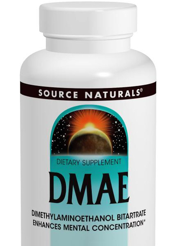 DMAE (диметиламиноэтанол) 351мг,, 200 капсул Source Naturals (225714599)
