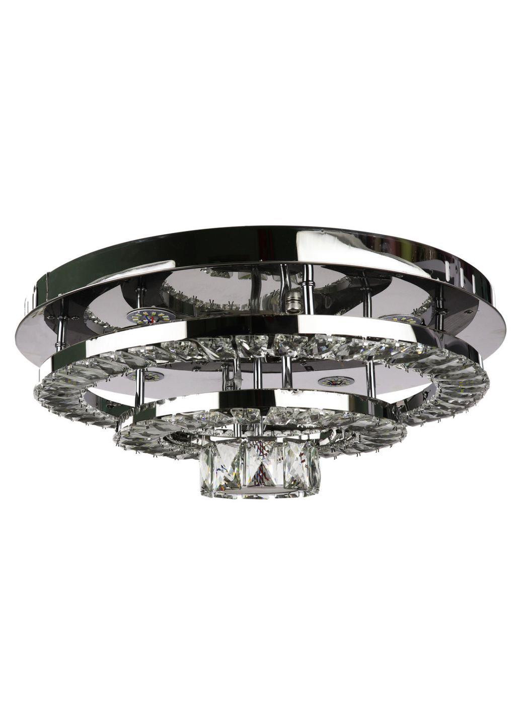 Люстра потолочная хрустальная LED с пультом C1793/500 Хром 19х50х50 см. Sunnysky (253122220)