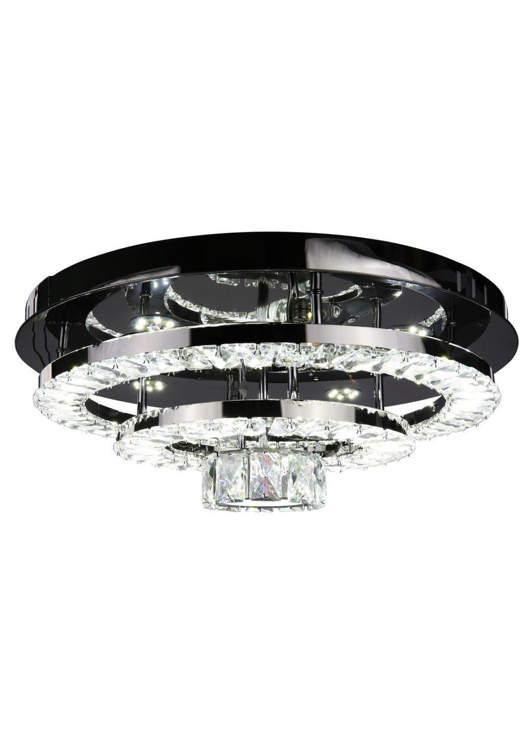 Люстра потолочная хрустальная LED с пультом C1793/500 Хром 19х50х50 см. Sunnysky (253122220)