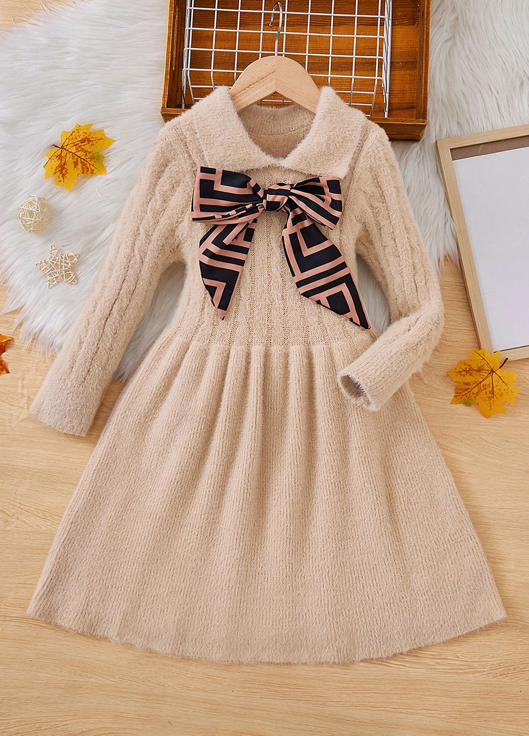 Світло-бежева сукня SHEIN (316111535)