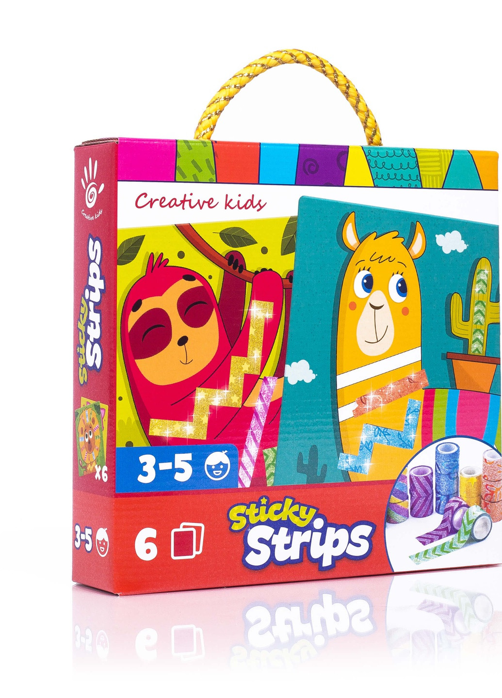 Набір для творчості "Sticky strips. Лама" VT4433-04 (укр) Vladi toys (232393044)