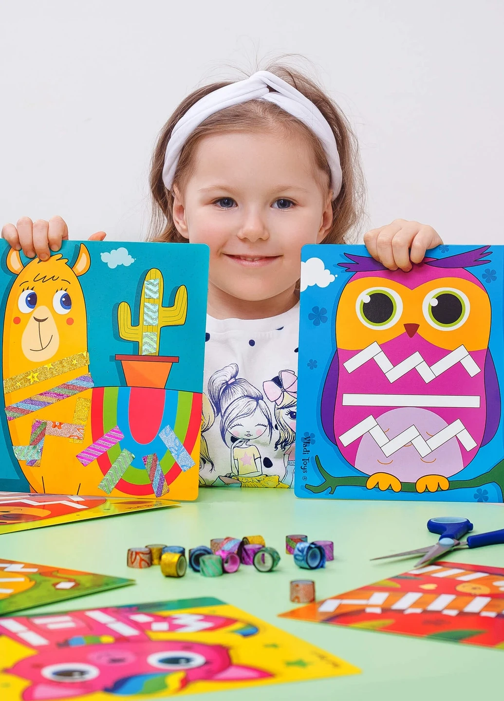 Набір для творчості "Sticky strips. Лама" VT4433-04 (укр) Vladi toys (232393044)