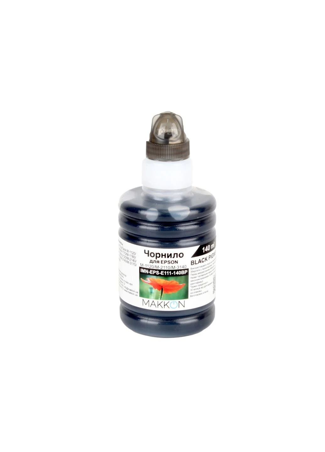 Чернила Makkon для Epson M-1120/M-2110/M-3140 140 мл black pigment (IMN-EPS-E111-140BP) Barva для Epson M-1120/M-2110/M-3140 140 мл black pigme (247485318)