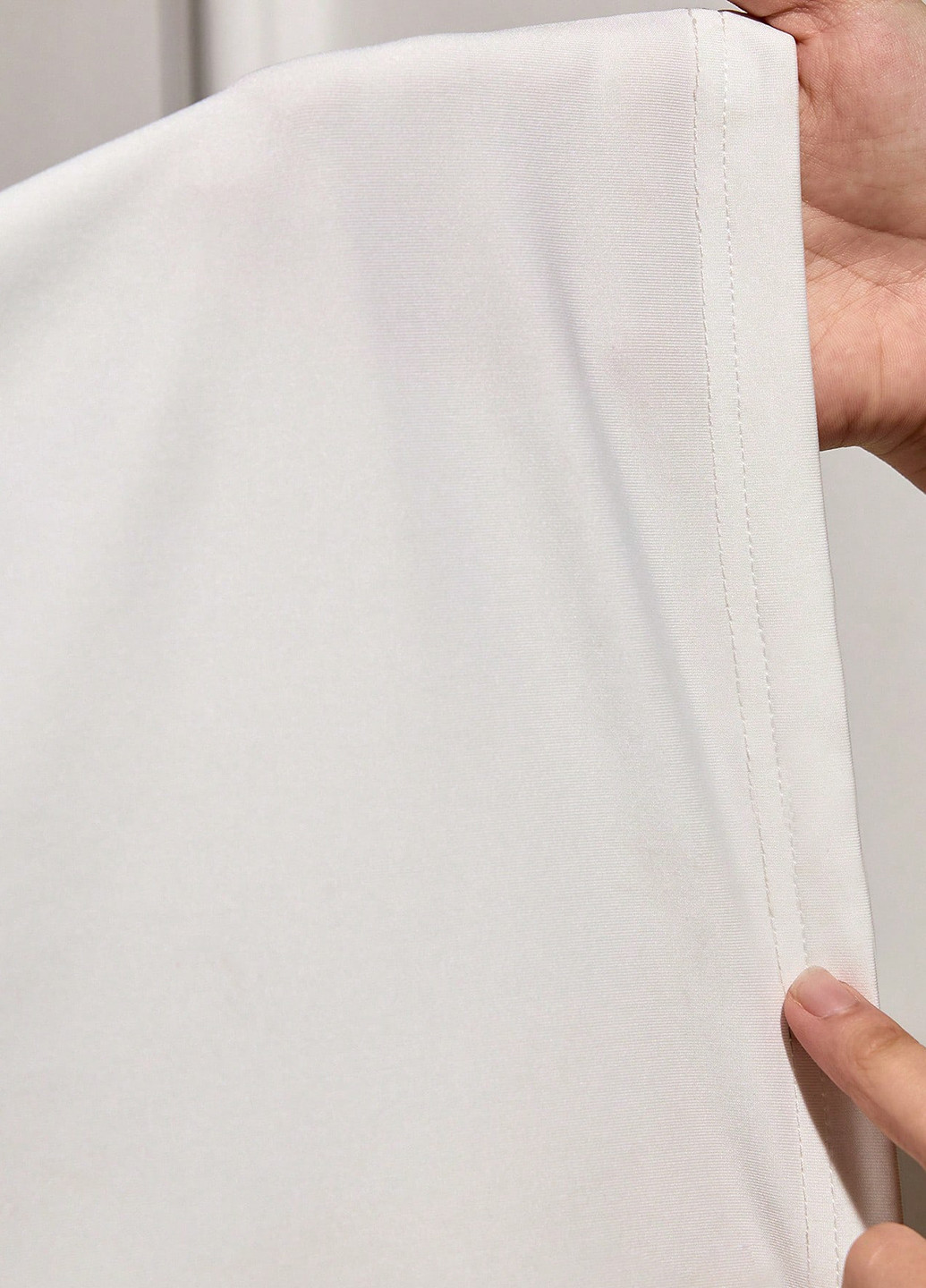 Белое кэжуал платье SHEIN однотонное