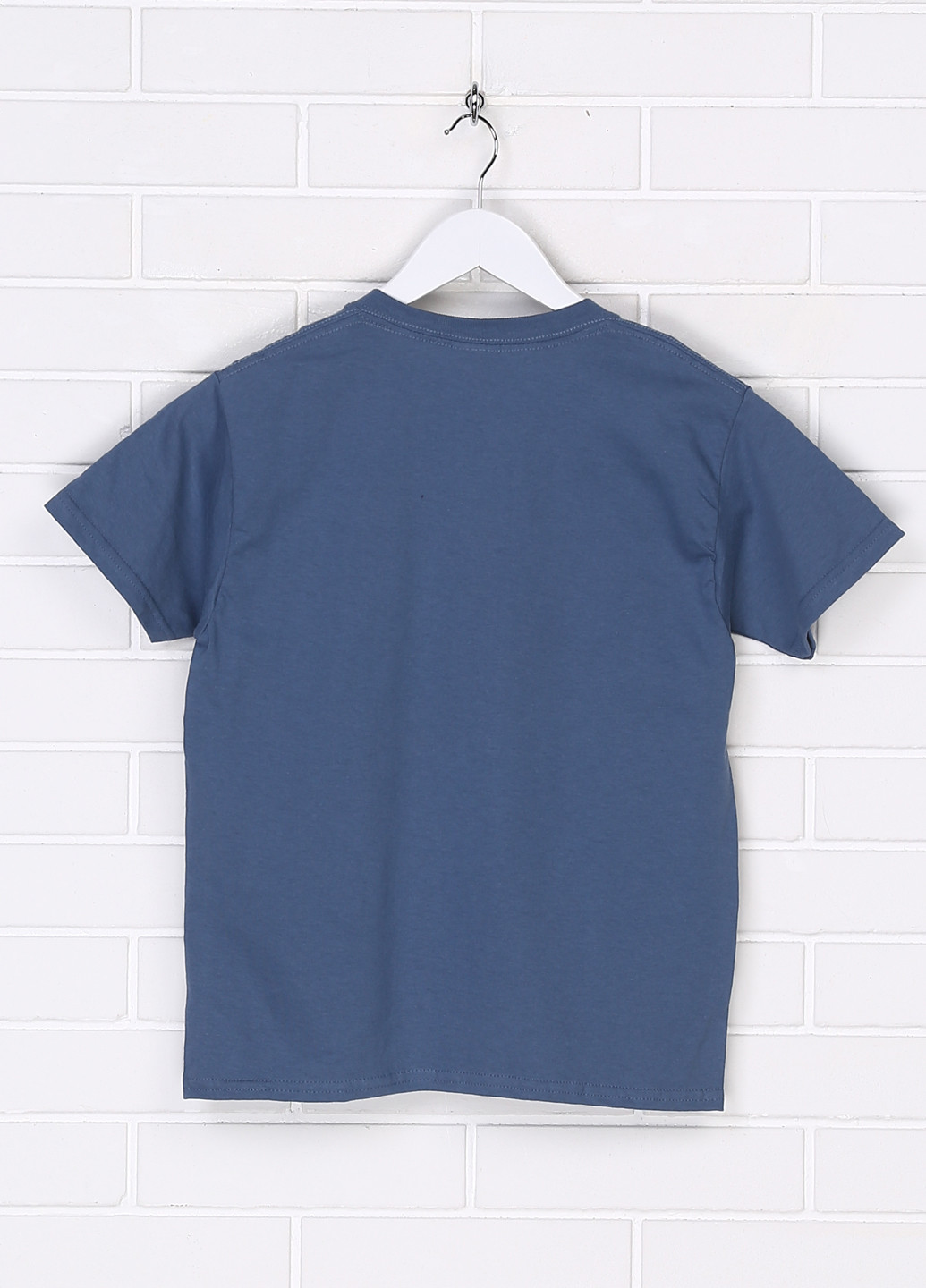 Синяя летняя футболка Gildan