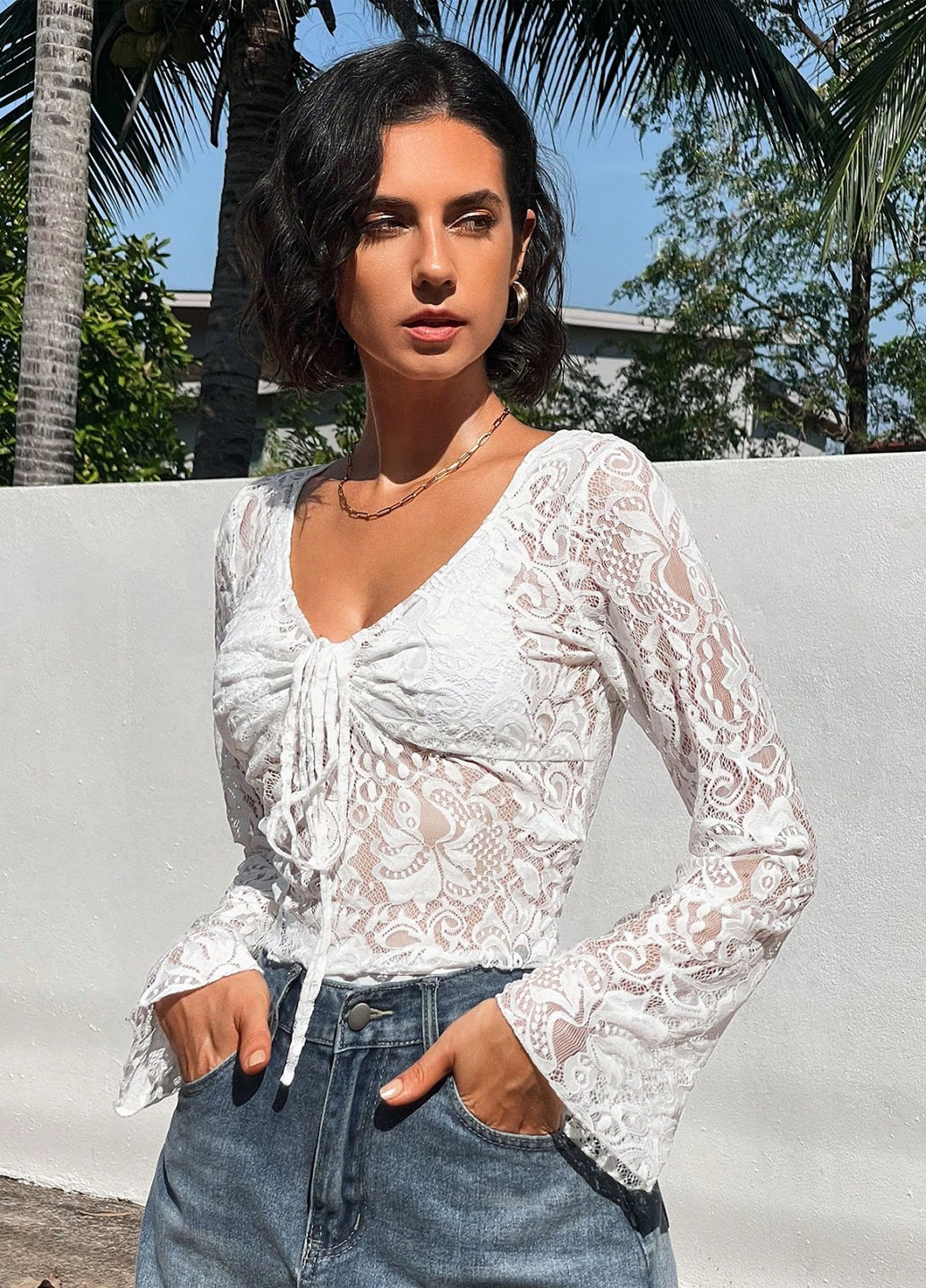 Біла блуза SHEIN