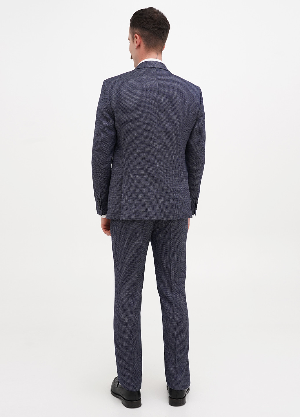 Серо-синий демисезонный костюм (пиджак, брюки) брючный Federico Cavallini